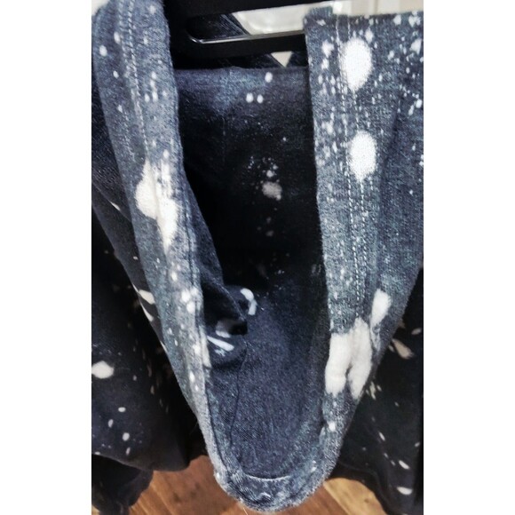 Star Wars Baby Yoda Men's Gray Acid Washed Fleece Graphic Hoodie Pocket 2XL EUC - Picture 5 of 6